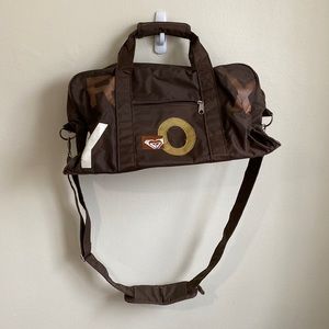 Roxy Y2K Brown Duffel Bag Gym Bag